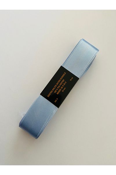 Öztürk Panglică de satin de 3 cm x 10 metri. Albastru deschis.