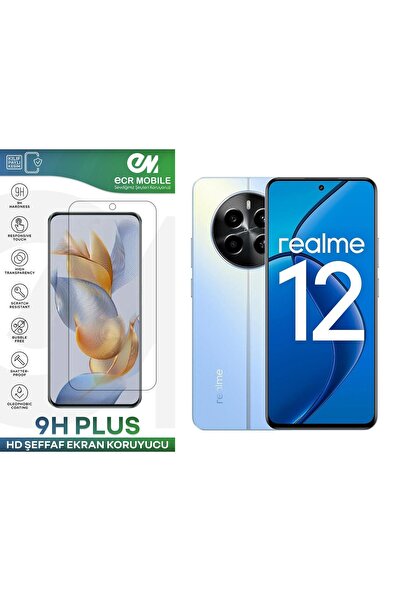 Ecr Mobile Realme 12 4G Ekran Koruyucu 9H Esnek Nano Cam Tam Uyumlu Şeffaf(5G...