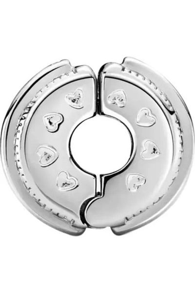 PileaD Silver Clip - Stone Detailed Charm