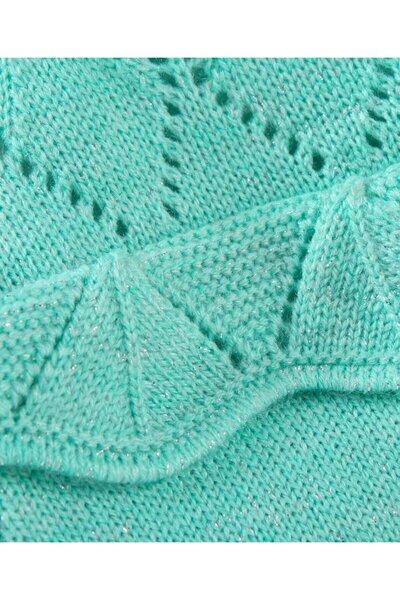 Babyhug Babyhug Acrylic Full Sleeves Solid Sweater  - Mint