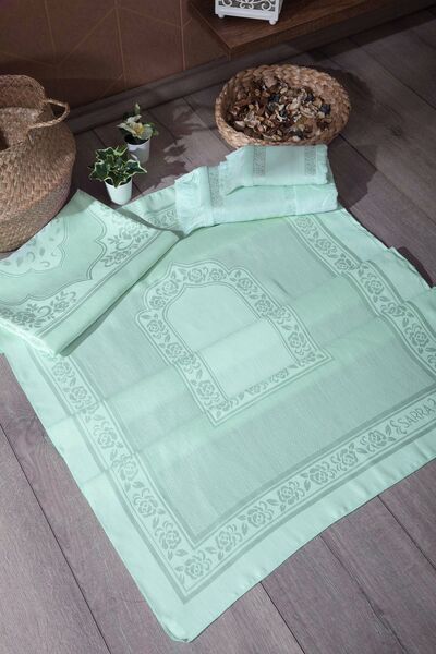 sarra Набір з 4-х наволочок з бахромою - Водяно-зелений