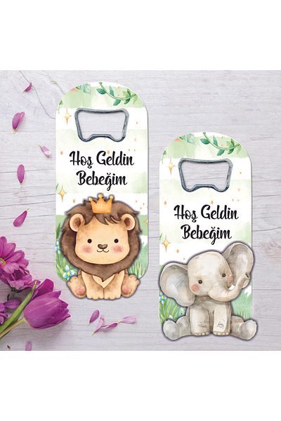 Ege ajans Safari Opener Magnet with 10 Embossed Figures
