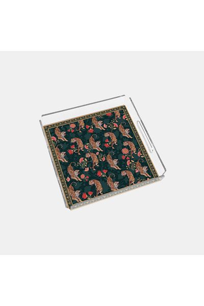 End Design Studio Wild Elegance 24X24 Plexiglass Tray