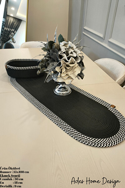 ADES HOME DESİGN Jüt, Sepetli Runner ,amerikan Servisi ,supla ,masa Örtüsü,se...