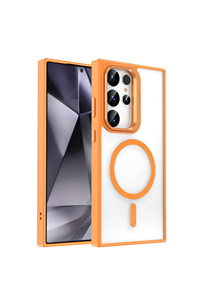 Hatreds Galaxy S24 Ultra Kılıf Magsafe Şarj Özellikli Standlı Hatreds Magsafe...