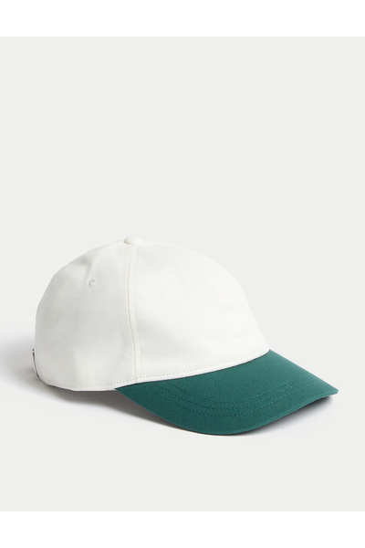 Marks & Spencer Saf Pamuklu Renk Bloklu Şapka