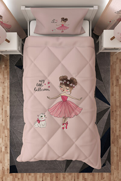 Talia Home Princess Girl's Single Children's Quilt Sleeping Set