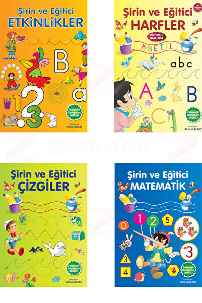 Parıltı Yayınları Cute and Educational Set (Letters/Activities/Lines/Mathemat...
