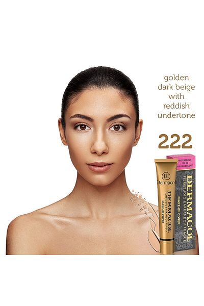 Dermacol Make up Cover Foundation-222 Long Lasting, Waterproof, Full Intensity Coverage Foundation