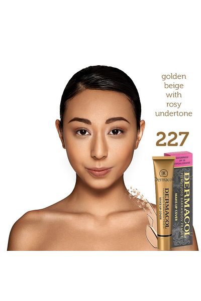 Dermacol Make Up Cover Foundation-227 Long Lasting, Waterproof, Full Concealer Liquid Foundation