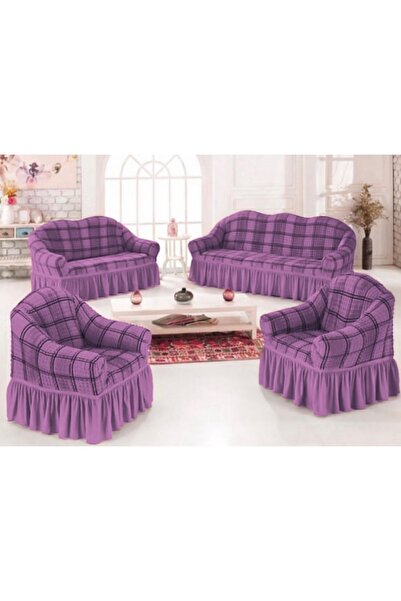 Evory Home Turkey Sofa Cover 4 Pieces Set of 7 Seater (3+2+1+1) Anti Wrinkle ...