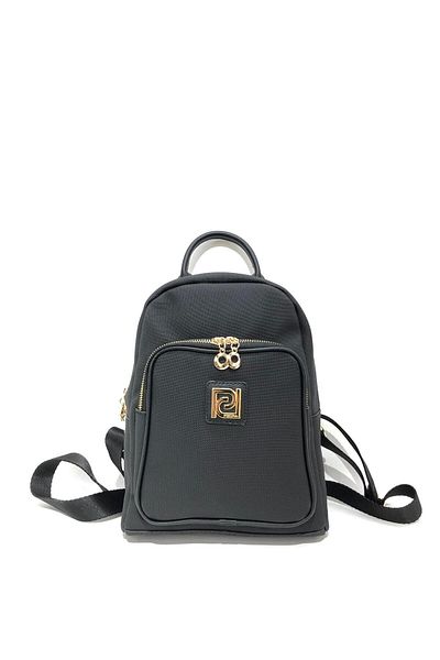 Piedra Black Color Fabric Material Backpack