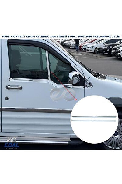 EBAL OTO AKSESUAR Connect Krom Kelebek Cam Direği 2 Pcs 2002-2014 P. Çelik