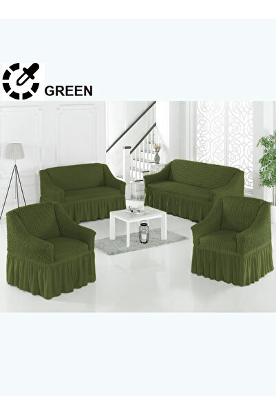 Evory Home مجموعة أغطية الأريكة المكونة من 4 قطع من 7 مقاعد (3+2+1+1) وواقي ا...