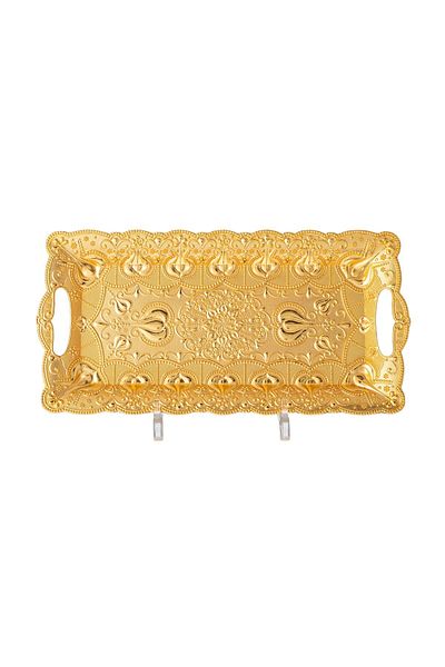 Dania Serving tray golden color size 37X17 cm