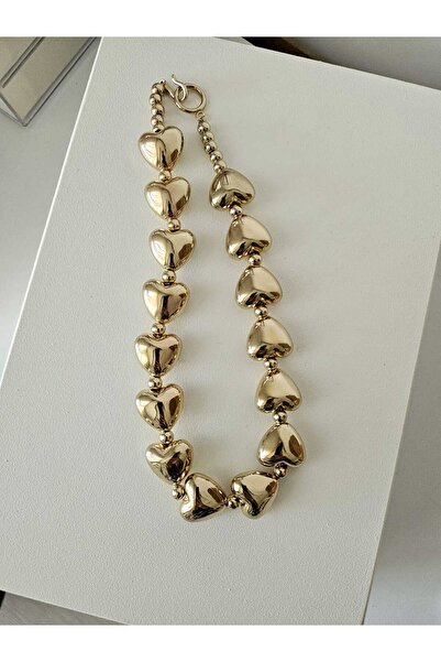 Pera ÇELİK BUBBLE KALP KOLYE