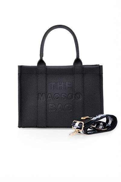 MUJGAN Women's Black the Macsoo Bag Hand and Cross Medium Shoulder Bag