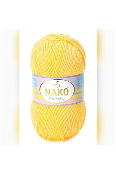 NAKO Elit baby 2857 fir de tricotat galben 1 bucată