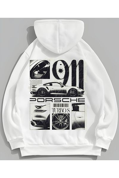 Edizen 911 Porsche 2025 Unisex Oversize Hooded Premium βαμβακερό φούτερ