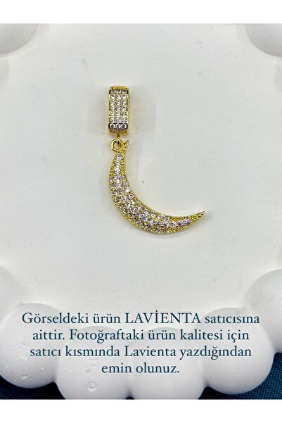 Lavienta نموذج القمر الصلب الذهبي Ajda Charm (السحر فقط)