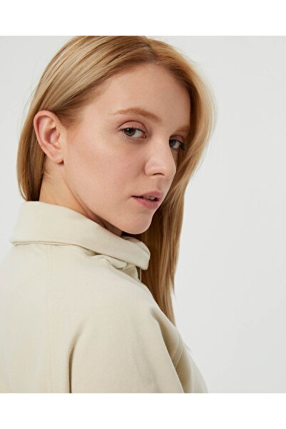 Ayma Active Φούτερ με κρεμ γιακά με μισό φερμουάρ Oversize