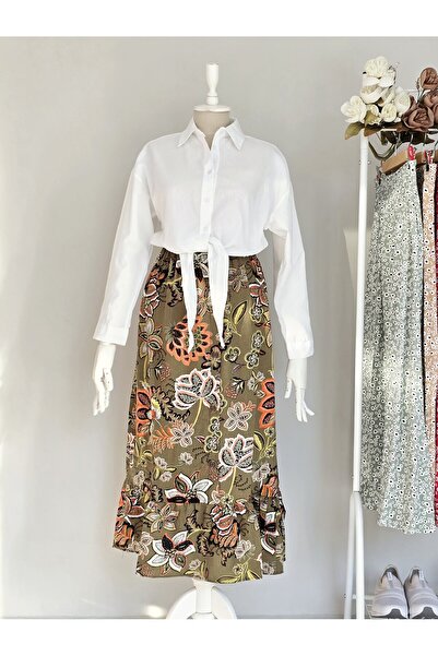 ENDAMIM FUSTA DE VISCOZ CU DETALIU DE NAST