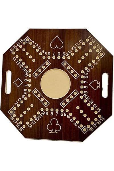 ALBADER Numbered Jackaroo Wooden Board Game Big-Size For 4 Players With Cards & Marbles