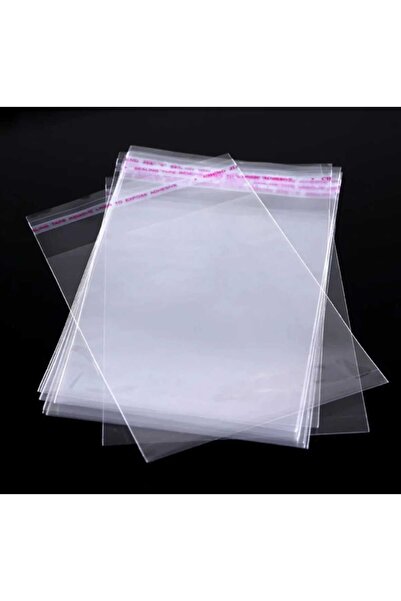 shop Parlak Şeffaf Jelatin Bantlı - Aksesuar Kurabiye Poşeti Hediyelik Poşet Çeyiz Poşeti 20x30 25Adet