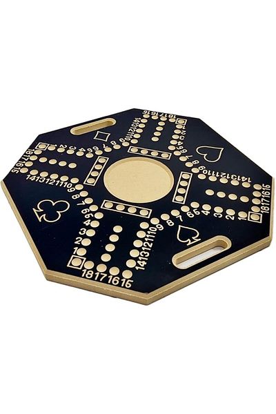 ALBADER Numbered Jackaroo Wooden Board Game Small-Size For 4 Players With Cards & Marbles