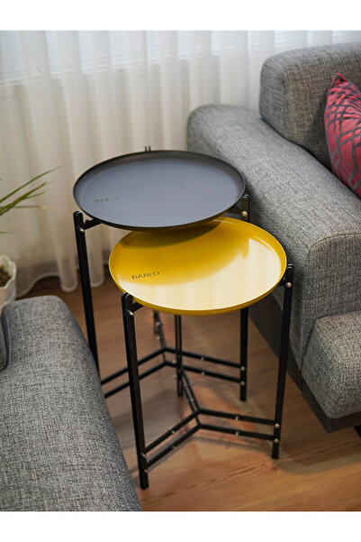 bablo SEHPA /BABLO  TEPSİLİ SEHPA NO1*Q35*55  SARI GOLD