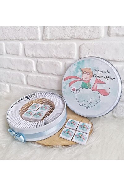 Genel Markalar 100 Adet Isme Özel Küçük Prens Hediyelik Erkek Bebek Doğum Çik...