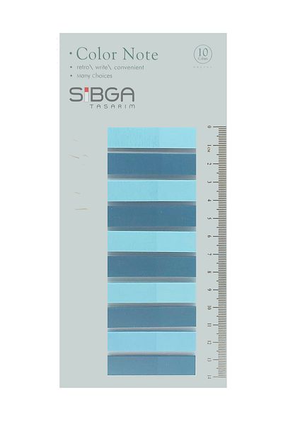 sibga tasarım Transparent Colored Post-It Note Paper - 200 Sheets Bookmark Sticker