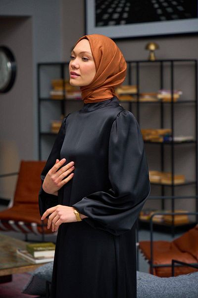 İpekhan Σάλι Voile με απλό σχέδιο Red Sand Voile Silk Wrap - 9800-13