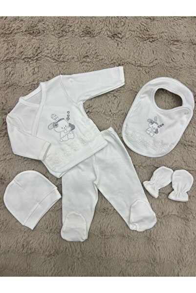 Beybi YENİDOĞAN  ORGANİK PAMUKLU 5’LI HASTANE ÇIKIŞI