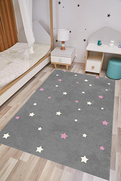 MUBO Kaymaz Tabanlı Yıkanabilir Antibakteriyel Dijital Baskı Çocuk Odası Halısı
