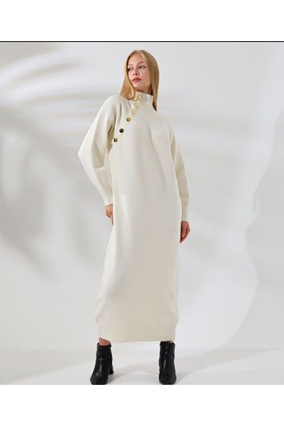 eflanmoda Γυναικείο μαλακό πλεκτό φόρεμα