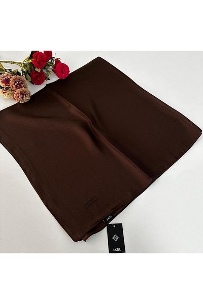 Akel Κασκόλ Bitter Brown Απλό Κρυστάλλινο Κασκόλ - LTA0415