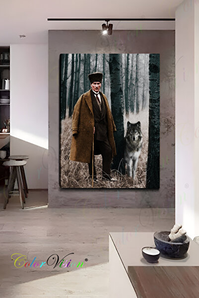 ColorVision Atatürk ve Bozkurt Kanvas Tablo