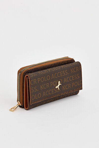 HEBBS Kadın Büyük Boy Yazılı Polo Baskılı Çok Gözlü Bol Karlıklı Bozuk & Kağı...