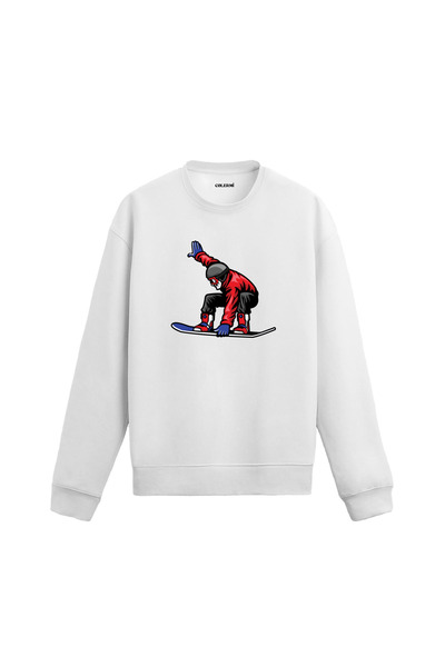 Colermi سويت شيرت أحمر بتفاصيل متحركة على الجليد - تصميم ديناميكي وأنيق