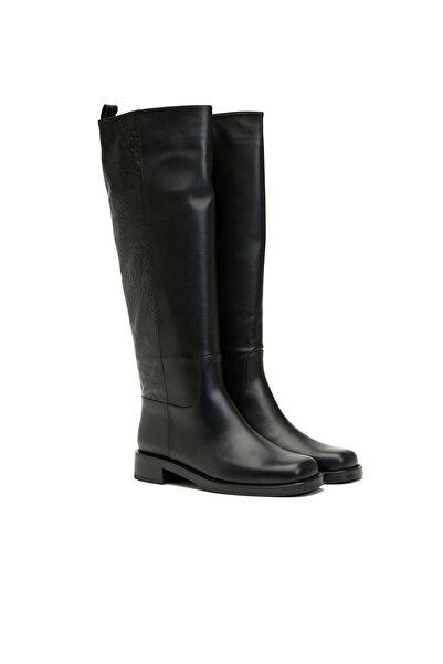 George Hogg Siyah Kadın Deri Çizme
