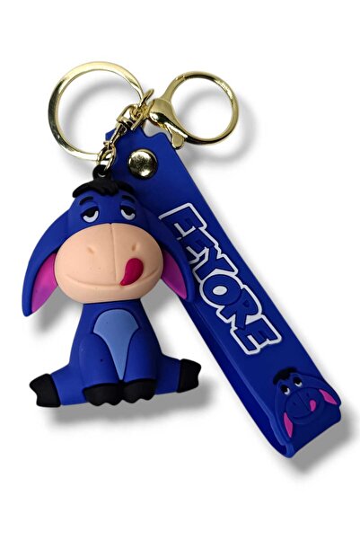 Tajemny Eeyore Temalı Sevimli 3d Eşşek Büyük Silikon Anahtarlık Ve Canta Akse...