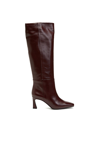 George Hogg Bordo Kadın Deri Çizme