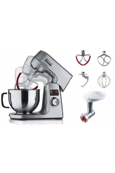 Espressions Robot bucatarie MixMasterCombo, 1200W,inox 4,5L, tocat carne, 12 viteze,LCD