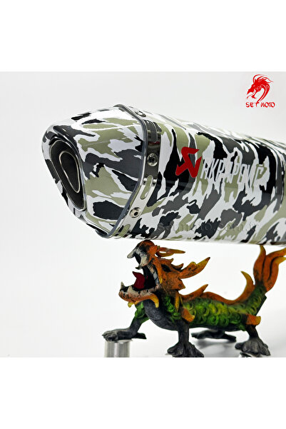 setmoto Akrapovıc Eksoz - Özel Kamuflaj Dizayn - Emsalsiz - Susturucu