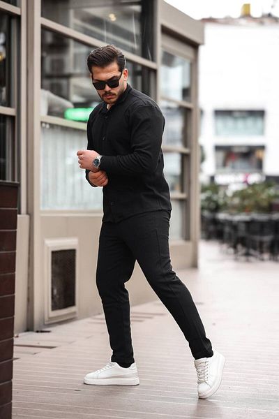 DHELPRA Waffle Shirt-Pants Set