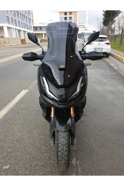 Genel Markalar Honda Adv 350 Ön Cam 2023-2025 Model 72cm Siyah Renkli 4mm UZU...