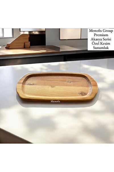 menofis Premium Akasya Serisi Özel Tasarım Sunumluk , Servis Tabağı , Sunum T...
