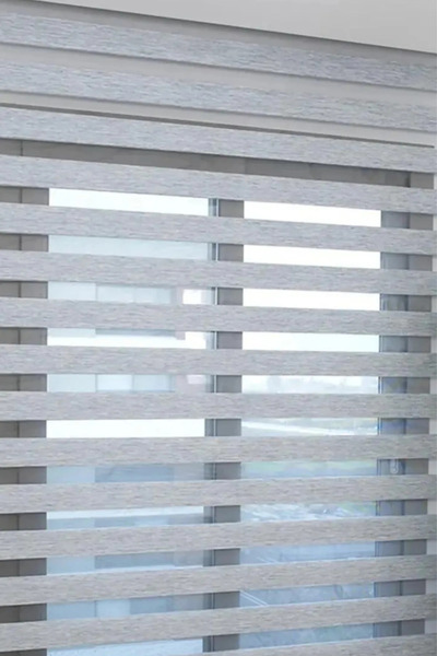 My Stil Home Gri  Bambu Zebra Perde