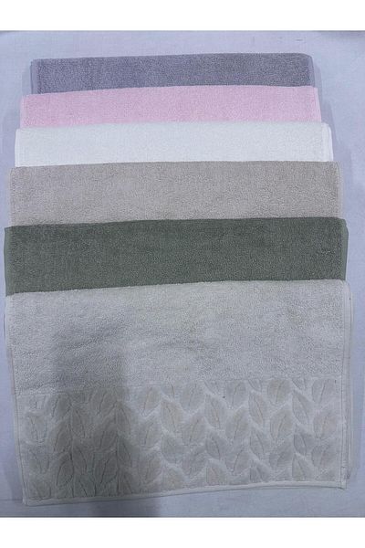 Nurpak Σετ Πετσέτες Χεριών Hazal 6 τεμαχίων 50x90cm 100% βαμβάκι